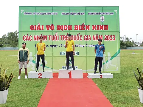 Giải Điền kinh các nhóm tuổi trẻ Quốc gia 2023: Công an Nhân dân giành ngôi nhất toàn đoàn
