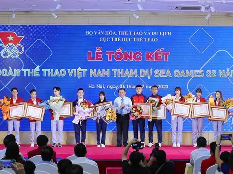 Lễ tổng kết đoàn Thể thao Việt Nam tham dự SEA Games 32