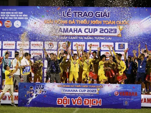 Giải Bóng đá Thiếu niên (U13) toàn quốc - Yamaha Cup 2023: U13 Sông Lam Nghệ An đăng quang ngôi vô địch