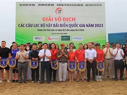 200 vận động viên tham Giải vô địch các CLB Vật bãi biển quốc gia 2023