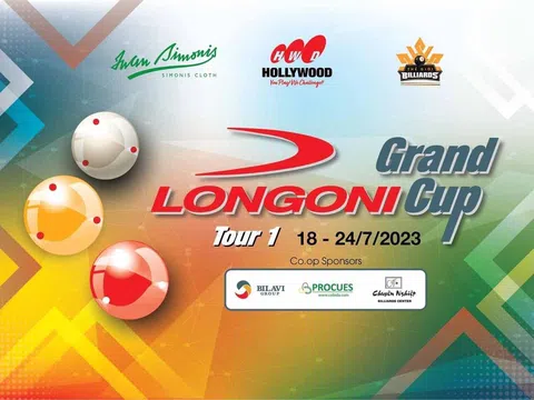 Khởi tranh giải Billiards 3 băng Longoni Grand Cup 2023 tour 1 có giải thưởng khủng