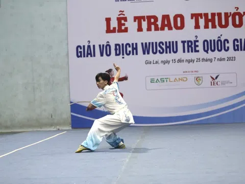 Khởi tranh giải Wushu trẻ toàn quốc 2023