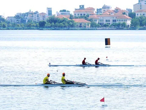 Hơn 400 tay chèo thi đấu giải đua thuyền Rowing, Canoeing trẻ quốc gia 2023