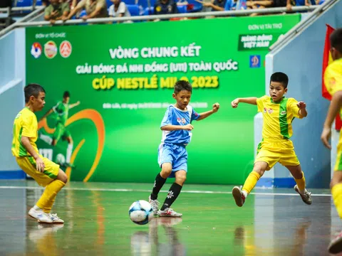 Xác định được 4 đội bóng vào bán kết giải Bóng đá Nhi đồng (U11) toàn quốc - Cúp Nestlé MILO 2023