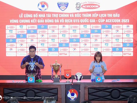 Vòng chung kết giải vô địch U15 Quốc gia - Cúp Acecook 2023: Đương kim vô địch SLNA chung bảng với Hà Nội