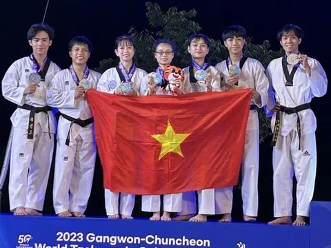 Việt Nam đoạt huy chương đồng giải vô địch đồng đội biểu diễn Taekwondo thế giới lần I