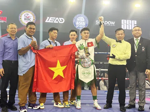 Trịnh Thế Long giành đai bạc WBA châu Á hạng cân Middleweight