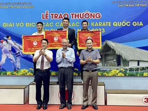 Đồng Tháp dẫn đầu tại giải vô địch các câu lạc bộ Karate quốc gia 2023