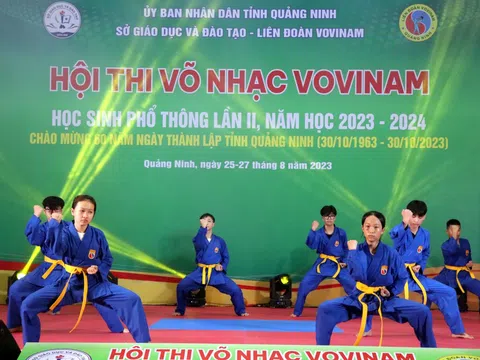 Hội thi Võ nhạc Vovinam Quảng Ninh lần 2 năm 2023