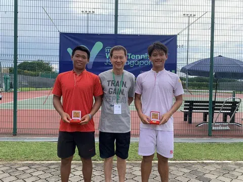 Đại Khánh và Minh Thiện vô địch đôi nam giải Quần vợt U18 ITF J30 Singapore