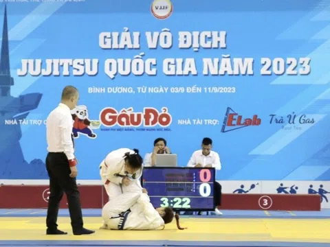 Hơn 300 vận động viên tranh tài tại giải vô địch Ju-jitsu Quốc gia 2023