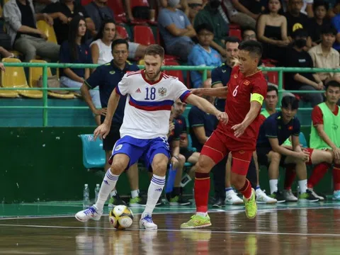 Đội tuyển futsal Việt Nam xuất sắc cầm hòa đội tuyển futsal Nga 3-3