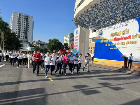Quận Ba Đình tổ chức chung kết giải chạy Báo Hànộimới lần thứ 48 - Vì hòa bình năm 2023