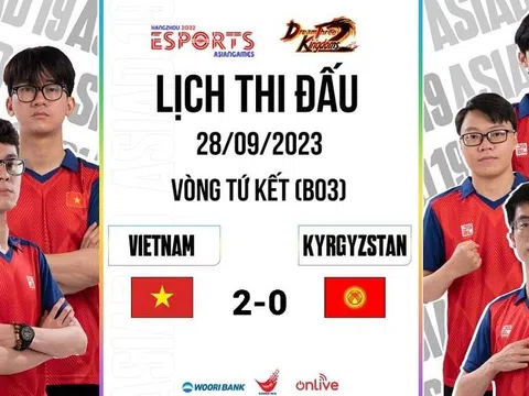 Môn Esports ASIAD 19: Việt Nam vào bán kết nội dung Mộng Tam Quốc