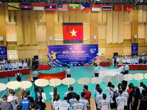 Khởi tranh giải Cầu lông Học sinh - Sinh viên thành phố Hà Nội 2023