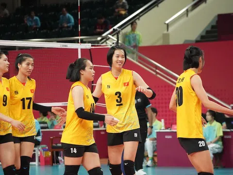 Môn Bóng chuyền nữ ASIAD 19: Việt Nam thắng Nepal