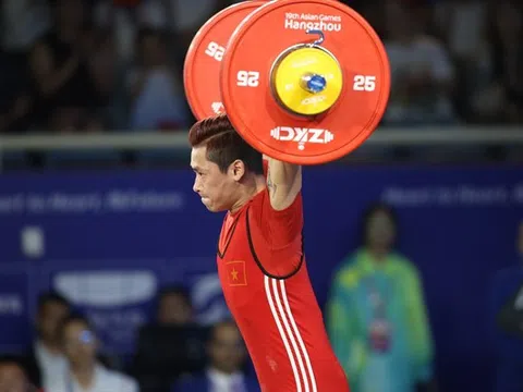 ASIAD 19: Lực sĩ Trịnh Văn Vinh xếp hạng 6 chung cuộc