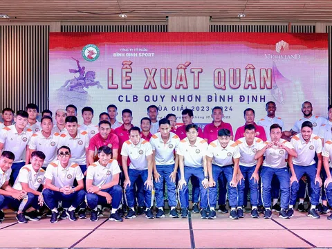 Câu lạc bộ Quy Nhơn Bình Định xuất quân và công bố Nhà tài trợ mới