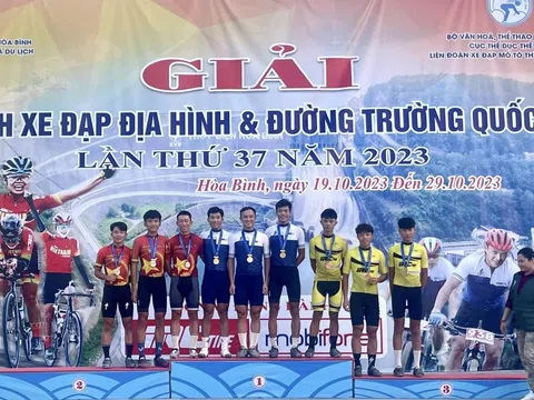 Giải vô địch Xe đạp địa hình quốc gia 2023: Hòa Bình và Quân đội giành chiến thắng nội dung băng đồng tiếp sức nam và nữ