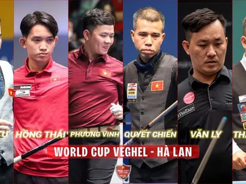 Giải Billiards Carom 3 băng World Cup Veghel 2023: Việt Nam tham dự với 6 cơ thủ