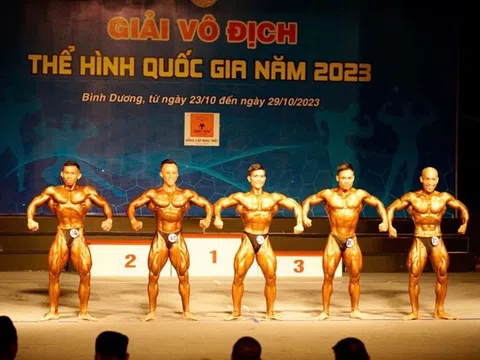 Giải vô địch Thể hình quốc gia 2023: Quy tụ 103 vận động viên tranh tài