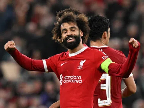 Tiền đạo Mohamed Salah lập kỷ lục mới cùng Liverpool