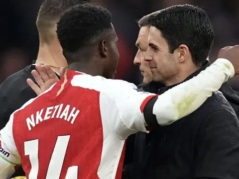 Huấn luyện viên Arteta khen ngợi Eddie Nketiah sau trận thắng đậm của Arsenal