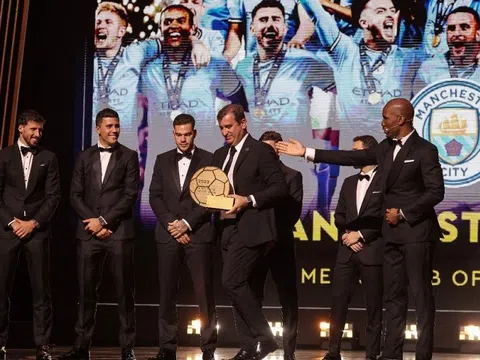 Man City và Erling Haaland được vinh danh trong Lễ trao giải Quả bóng Vàng 2023