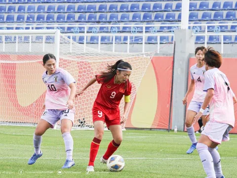 Đội tuyển nữ Việt Nam thi đấu kiên cường trước Nhật Bản
