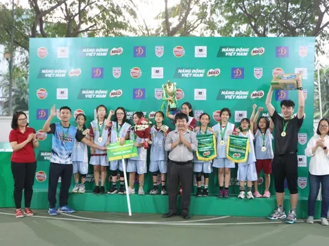 Giải Bóng rổ Học sinh Tiểu học Hà Nội lần thứ XVII - 2023: Đội nam Công nghệ Giáo dục Hà Nội và nữ Vinschool Smart City giành chức vô địch