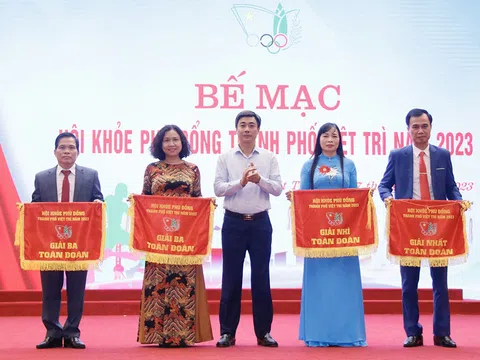 Thành phố Việt Trì bế mạc Hội khỏe Phù Đổng năm 2023