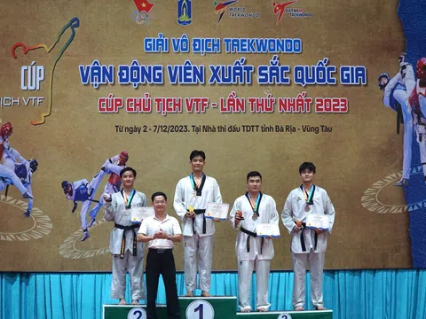 Giải vô địch Taekwondo vận động viên xuất sắc quốc gia 2023: Thành phố Hồ Chí Minh nhất toàn đoàn