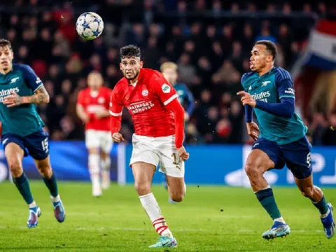 Vòng bảng Champions League: Arsenal chia điểm với PSV ở lượt trận cuối