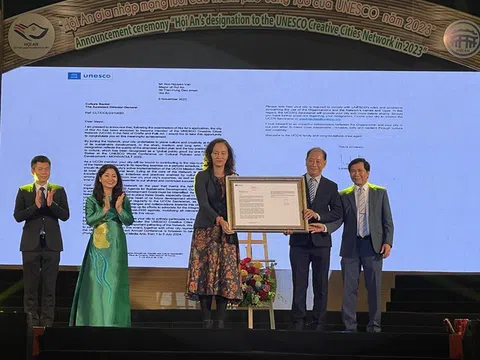 Công bố Hội An gia nhập Mạng lưới các thành phố sáng tạo UNESCO năm 2023