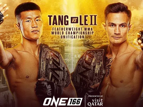 Thành Lê tái đấu Tang Kai, thống nhất đai vô địch MMA tại sự kiện ONE 166