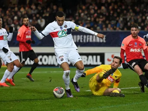 Mbappe lập hat-trick trong ngày PSG thắng hủy diệt đối thủ ở Cúp Quốc gia Pháp