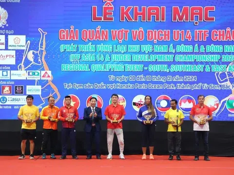 Giải Quần vợt vô địch U14 ITF châu Á chính thức khởi tranh