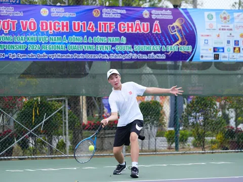 Ngày thi đấu thứ nhất giải Quần vợt vô địch U14 ITF châu Á: 2 trong 3 vận động viên giành chiến thắng