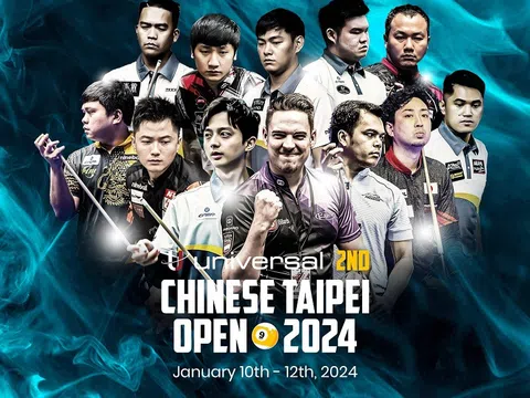 Giải Universal Chinese Taipei Open 2024: Việt Nam tham dự với 9 cơ thủ