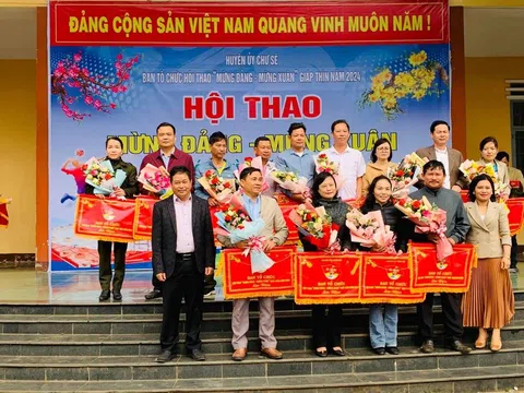 Huyện Chư Sê tổ chức Hội thao mừng Đảng - mừng Xuân 