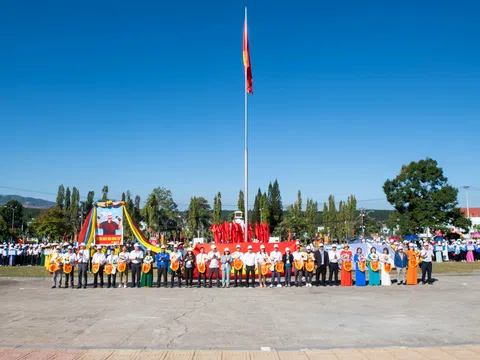 900 vận động viên tranh tài Hội khỏe Phù Đổng huyện Đắk Tô lần thứ IX