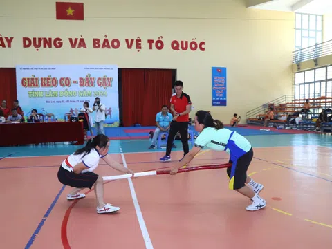 Hấp dẫn những cuộc tranh tài tại giải Kéo co, Đẩy gậy tỉnh Lâm Đồng năm 2024