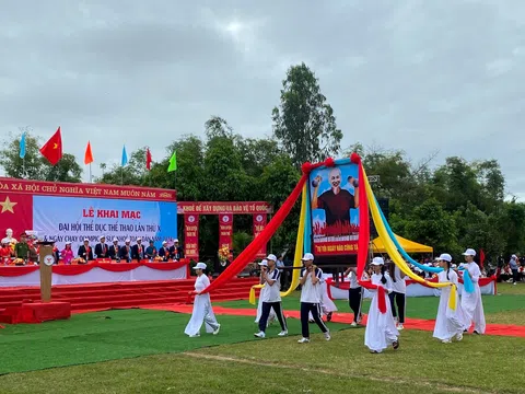 Khai mạc Đại hội điểm Thể dục thể thao cấp xã tỉnh Quảng Nam 2024