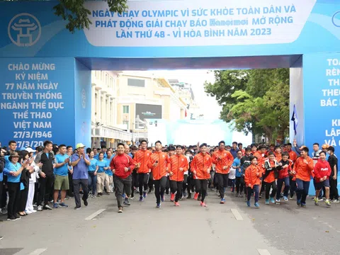 4.500 người tham gia phát động Ngày chạy Olympic, giải chạy Báo Hànộimới mở rộng lần thứ 49 - Vì hòa bình năm 2024