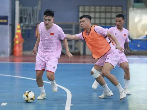 Đội tuyển Futsal Việt Nam nâng cao cường độ tập luyện