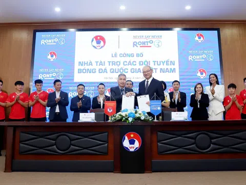 Rohto-Mentholatum tài trợ các đội tuyển Bóng đá quốc gia Việt Nam giai đoạn 2024-2027