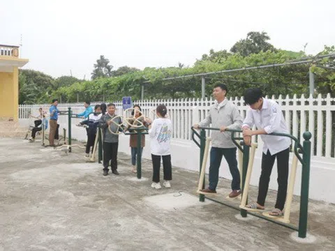 Hải Hậu đầu tư thiết bị luyện tập thể dục thể thao công cộng