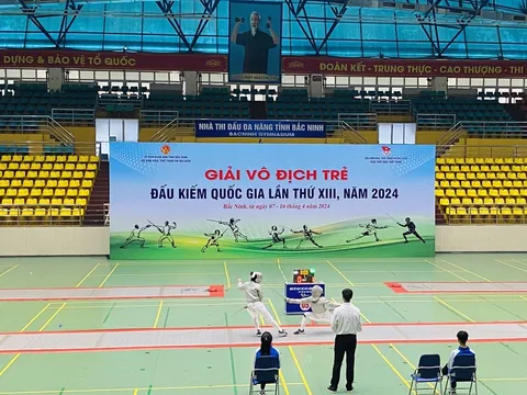 Giải vô địch Đấu kiếm trẻ quốc gia 2024: Hà Nội dẫn đầu toàn đoàn