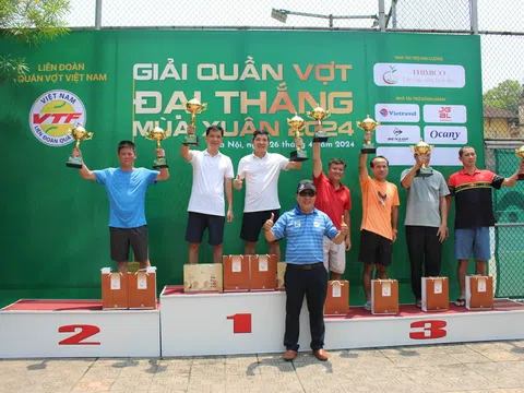 Bộ Quốc phòng và Văn phòng Quốc hội vô địch giải Quần vợt Đại thắng mùa Xuân 2024 