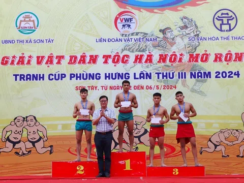 Hà Nội nhất toàn đoàn giải Vật dân tộc Hà Nội mở rộng năm 2024